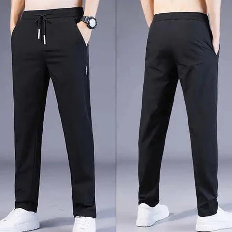 💥Buy 1 Get 1 Free💥  PREMIUM MEN'S HIGH STRETCH SKINNY LYCRA PANTS(Black & Gray)