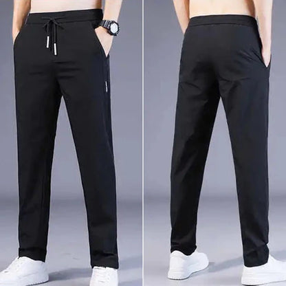 💥Buy 1 Get 1 Free💥  PREMIUM MEN'S HIGH STRETCH SKINNY LYCRA PANTS(Black & Gray)