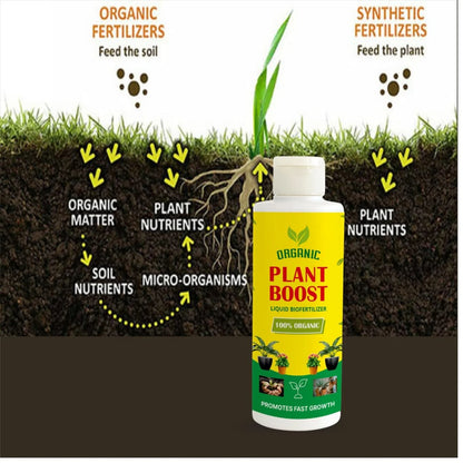 🌱 Plant Boost Liquid Biofertilizer – Organic Growth for All Crops! 🌿 (Pack of 4)