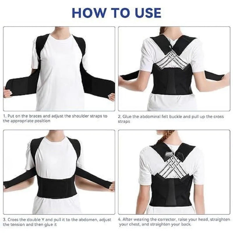 Posture Corrector Belt For Men & Women | Back Pain Relief Posture Corrector