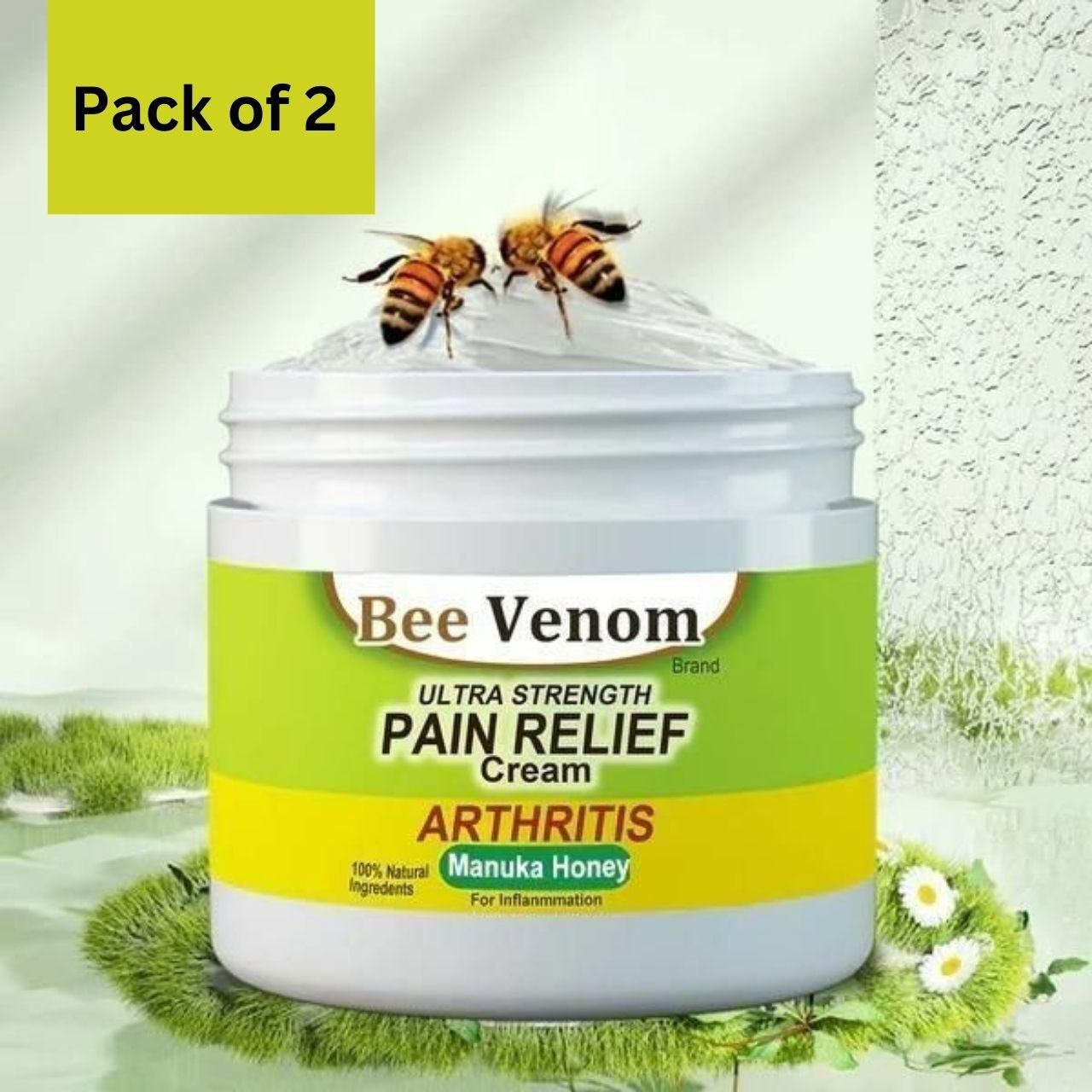 🐝 Bee Venom Ultra Strength Pain Relief Cream (Pack of 2) 🐝