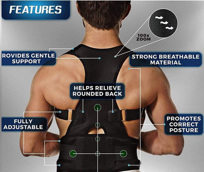 Posture Corrector Belt For Men & Women | Back Pain Relief Posture Corrector