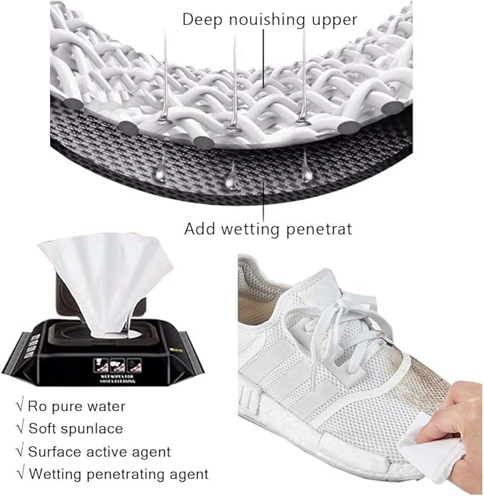 👟✨ Sneaker & Shoe Cleaner Wipes – Keep Your Shoes Spotless Anytime, Anywhere! 👟